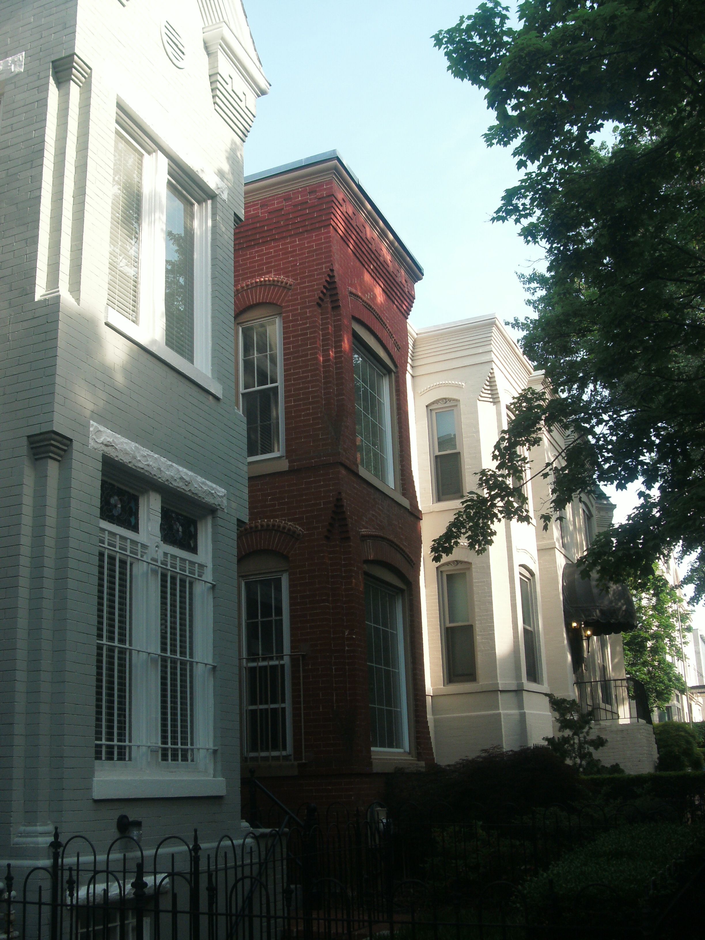 Historic rowhouses on Capitol Hill, Washington DC