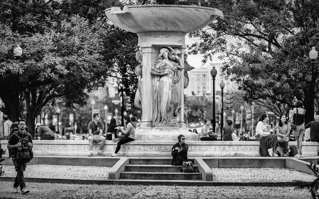 Dupont Circle fountain in Washington DC