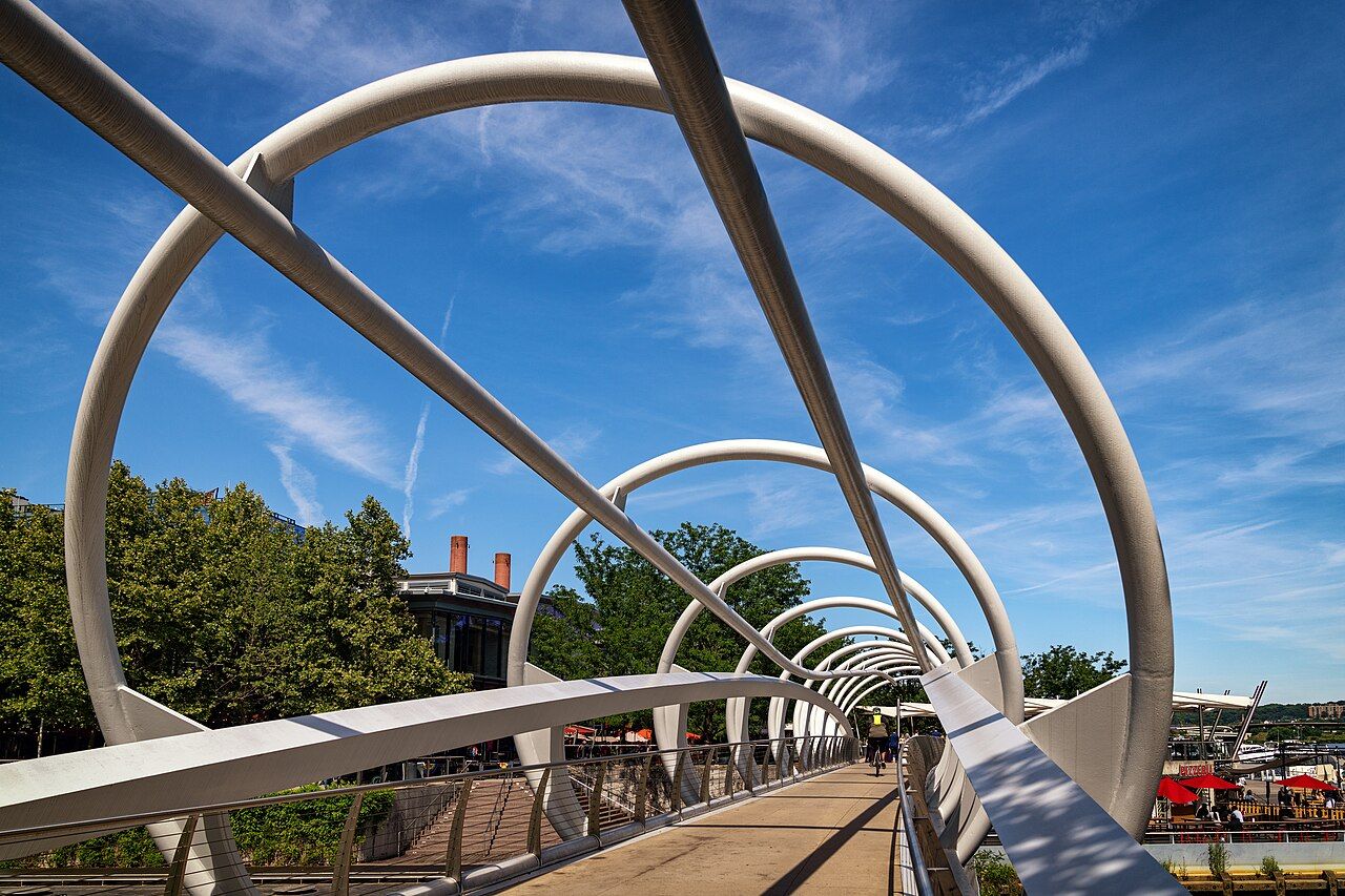 Yards Park bridge on the Anacostia Riverwalk near Navy Yard